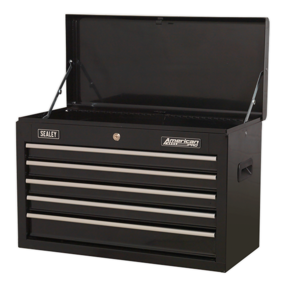 Sealey AP225B Topchest 5 Drawer with Ball-Bearing Slides - Black