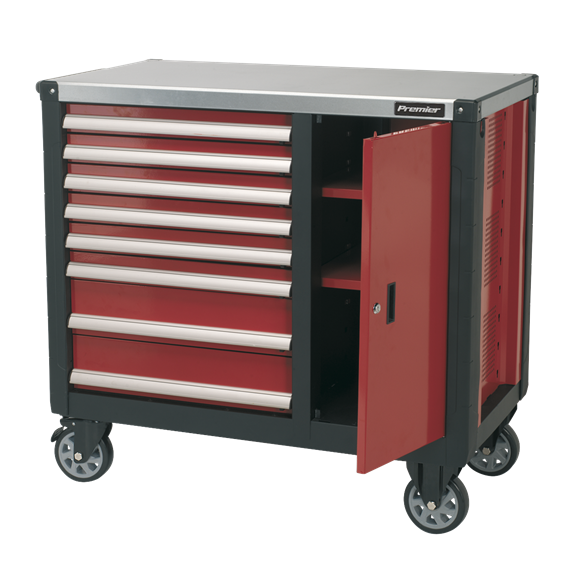 Sealey AP2418 Mobile Workstation 8 Drawer with Ball-Bearing Slides