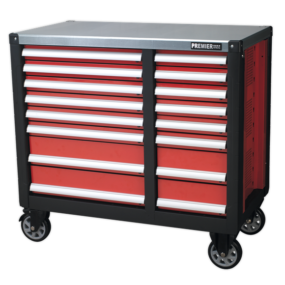 Sealey AP24216 Mobile Workstation 16 Drawer with Ball-Bearing Slides
