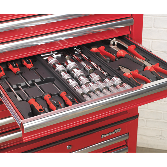 Sealey AP26059T Topchest 5 Drawer with Ball Bearing Slides - Red