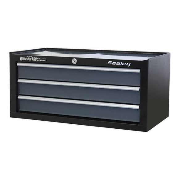 Sealey AP3503TB American PRO Mid-Box Tool Chest 3 Drawer - Black/Grey
