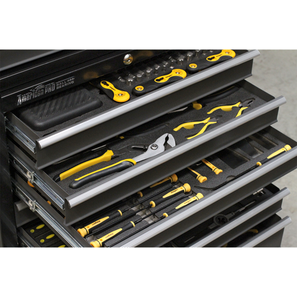Sealey AP3508TB American PRO Rollcab 8 Drawer - Black/Grey