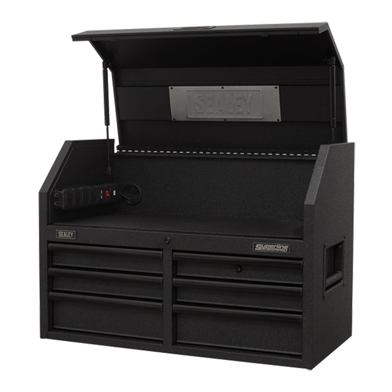 Sealey AP3607BE Topchest 6 Drawer 910mm with Soft Close Drawers & Power Strip