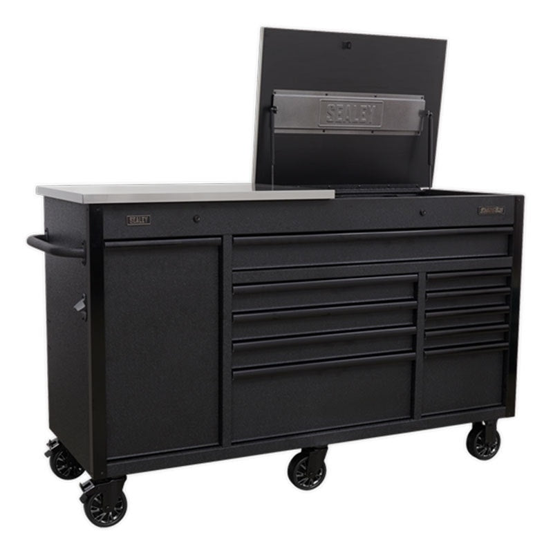 Sealey AP6310BE Superline PRO Mobile Tool Cabinet with Power Tool Charging Drawer 1600mm