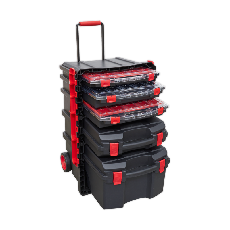Sealey AP860 Professional Mobile Toolbox with 5 Removable Storage Cases