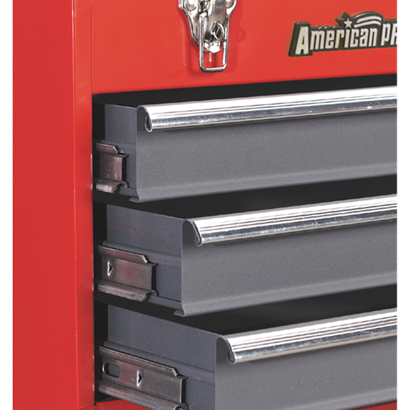 Sealey AP9243BB Tool Chest 3 Drawer Portable with Ball Bearing Slides - Red/Grey