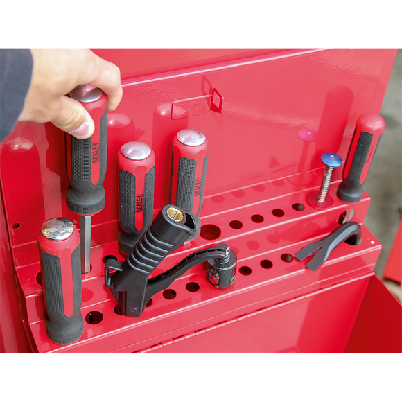 Sealey APLHT Side Cabinet for Long Handle Tools - Red