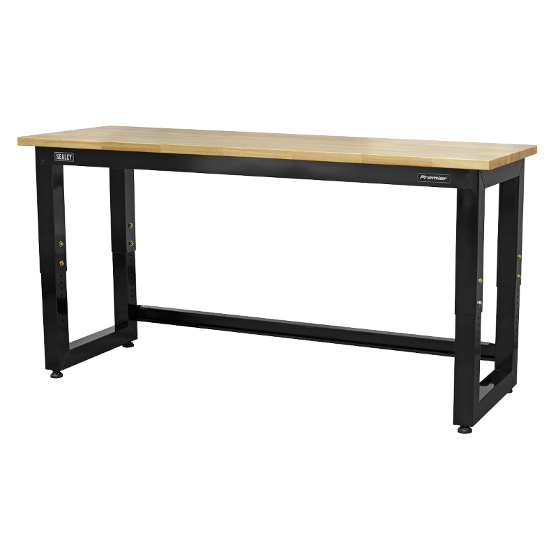 Sealey Steel Adjustable Workbench with Wooden Worktop 1830mm - Heavy-Duty