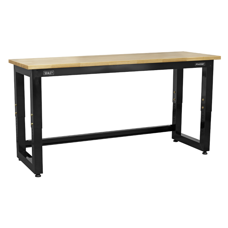 Sealey Steel Adjustable Workbench with Wooden Worktop 1830mm - Heavy-Duty