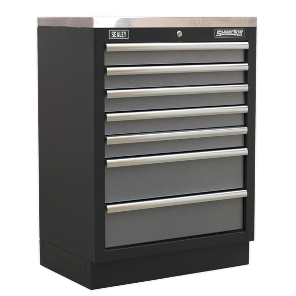 Sealey APMSSTACK08SS Superline Pro 1.6m Corner Storage System - Stainless Worktop