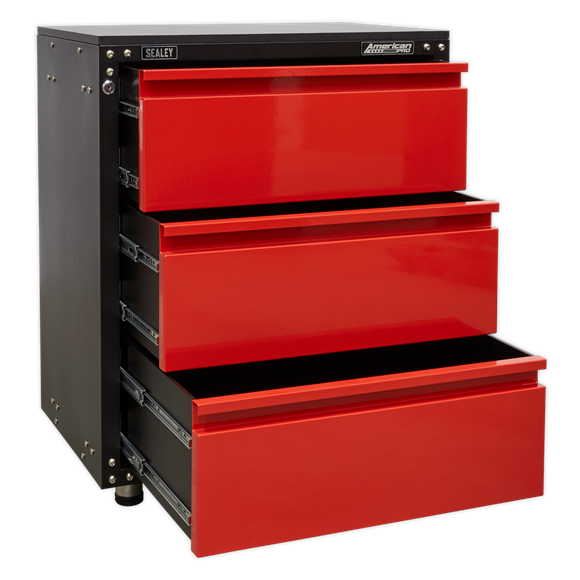 Sealey APMS82 Modular 3 Drawer Cabinet with Worktop 665mm
