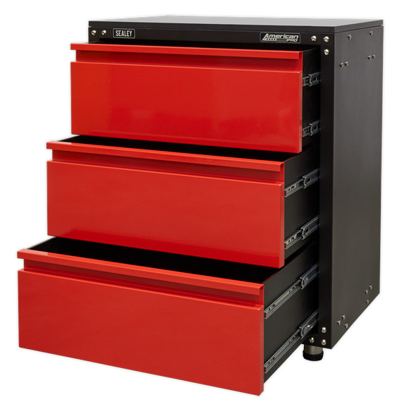 Sealey APMS82 Modular 3 Drawer Cabinet with Worktop 665mm