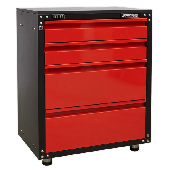 Sealey APMS84 Modular 4 Drawer Cabinet with Worktop 665mm