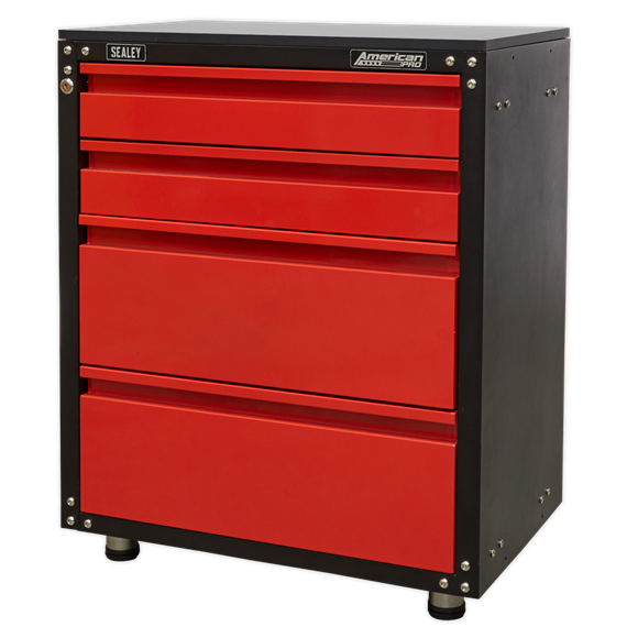 Sealey APMS84 Modular 4 Drawer Cabinet with Worktop 665mm