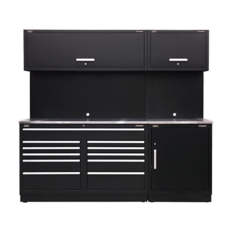 Sealey APMSCOMBO4SS Premier 2.3m Storage System - Stainless Worktop