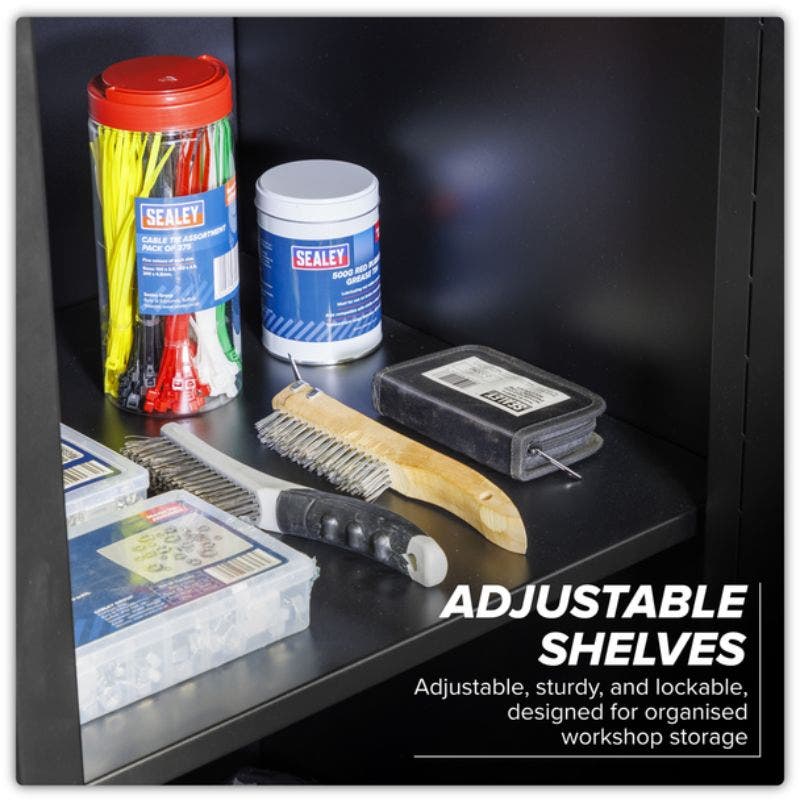 Sealey APMSCOMBO6SS Premier 1.7m Corner Storage System - Stainless Worktop