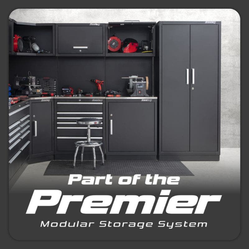 Sealey APMSCOMBO7SS Premier Storage System with Stainless Worktop 3.55m