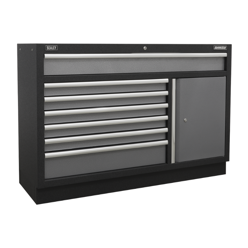 Sealey APMSSTACK11SS Superline Pro 2.04m Storage System - Stainless Steel Worktop