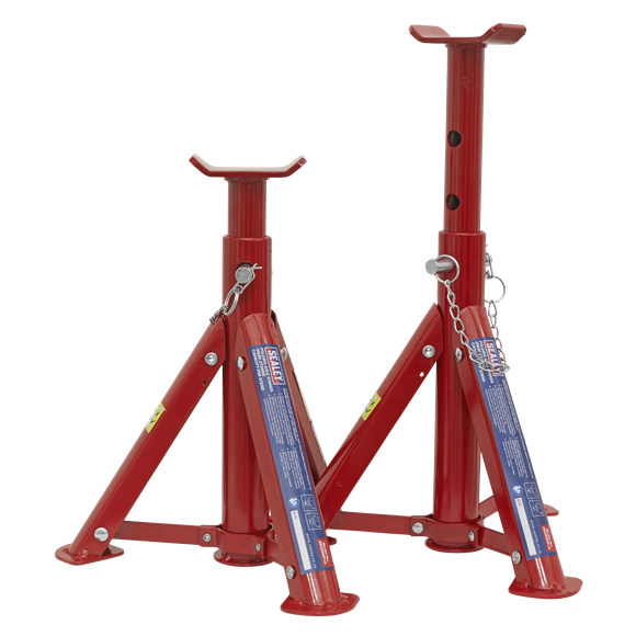 Sealey AS2000F Axle Stands (Pair) 2tonne Capacity per Stand - Folding Type