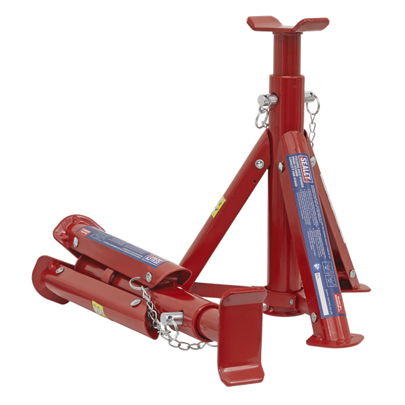 Sealey AS2000F Axle Stands (Pair) 2tonne Capacity per Stand - Folding Type