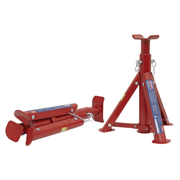Sealey AS2000F Axle Stands (Pair) 2tonne Capacity per Stand - Folding Type