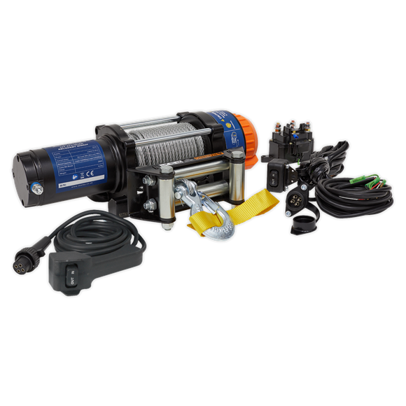 Sealey ATV2040 ATV/Quad Recovery Winch 2040kg (4500lb) Line Pull 12V