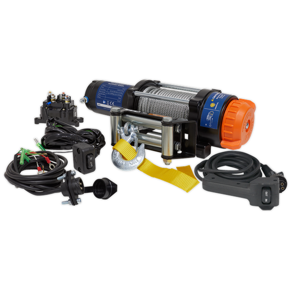 Sealey ATV2040 ATV/Quad Recovery Winch 2040kg (4500lb) Line Pull 12V
