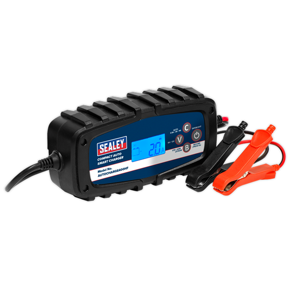 Sealey AUTOCHARGE400HF Compact Auto Smart Charger 4A 9-Cycle 6/12V - Lithium
