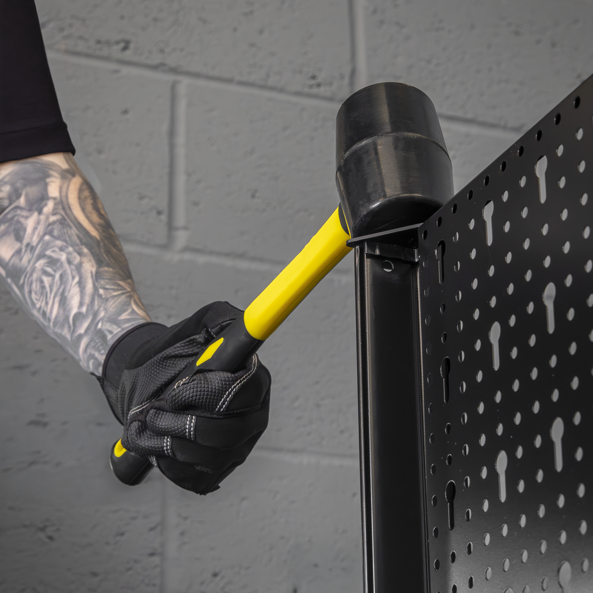 Sealey RMB100 Rubber Mallet 1lb with Fibreglass Shaft