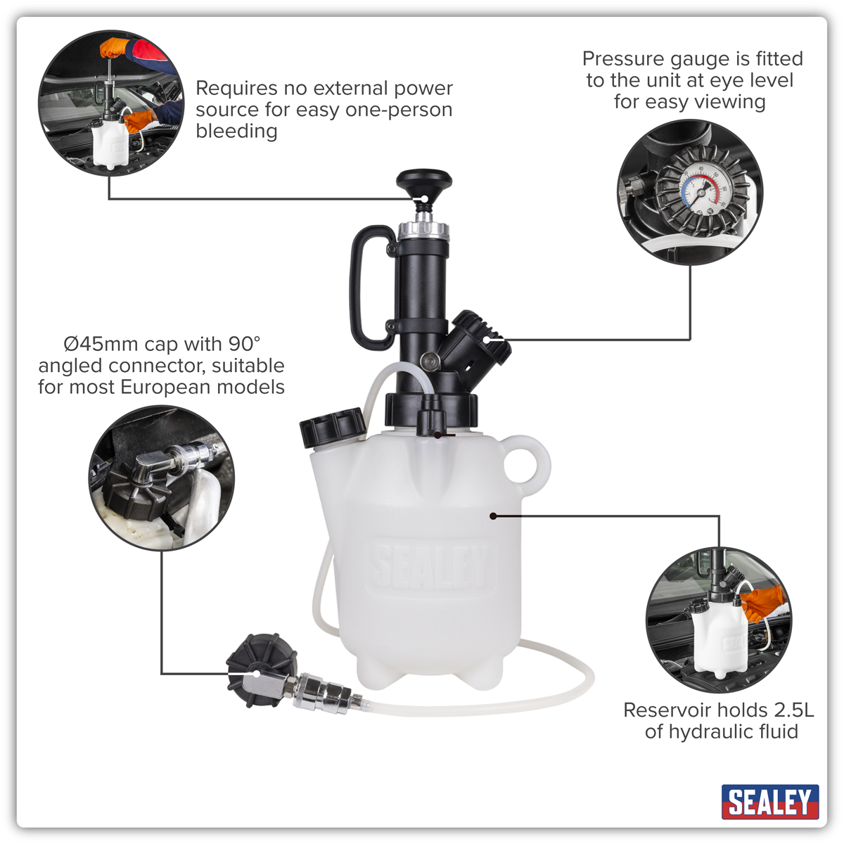 Sealey VS820 Brake & Clutch Bleeding System