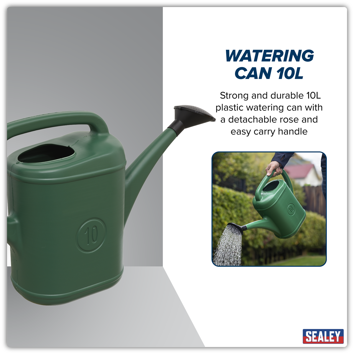 Sealey WCP10 Watering Can 10L Plastic