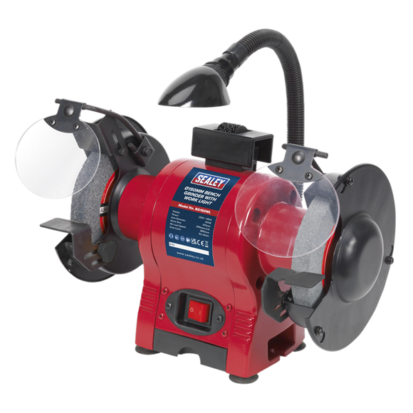 Sealey BG150WL Bench Grinder Ø150mm with Work Light 250W/230V