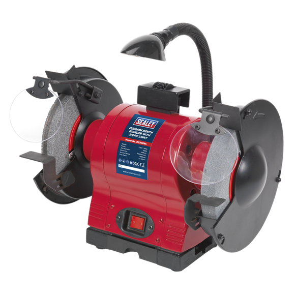 Sealey BG200WL Bench Grinder Ø200mm with Work Light 550W/230V