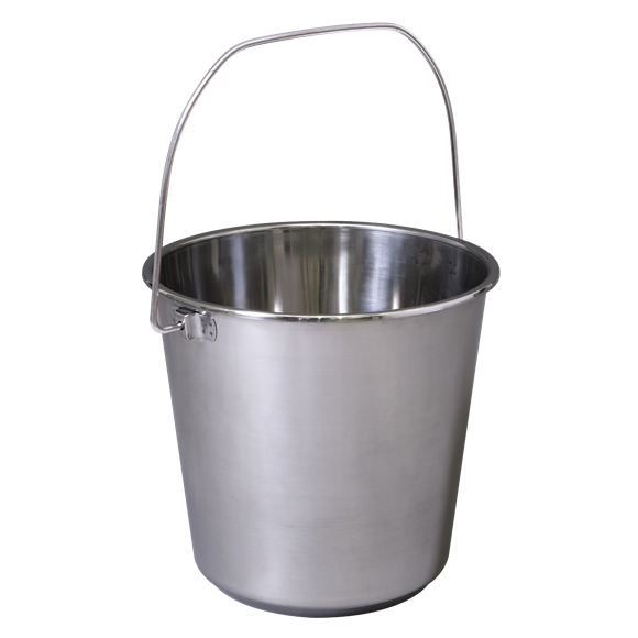 Sealey BM8L Mop Bucket 12L - Stainless Steel