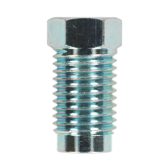 Sealey BN71620 Brake Pipe Nut 7/16"UNF x 20tpi Male 1/4" Pipe SAE Form Pack of 10