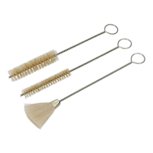 Sealey BSGC/3 Spray Gun Cleaning Brush Set 3pc