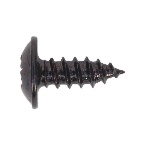 Sealey BST3510 Self Tapping Screw 3.5 x 10mm Flanged Head Black Pozi Pack of 100