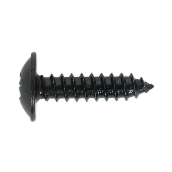 Sealey BST4813 Self Tapping Screw 4.8 x 13mm Flanged Head Black Pozi Pack of 100
