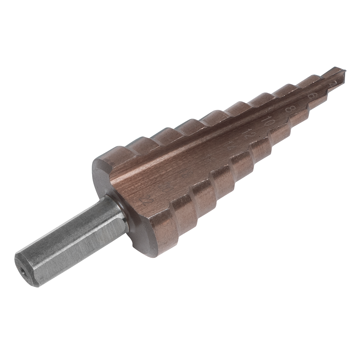Sealey AK4722 HSS M2 Step Drill Bit 4-22mm Double Flute