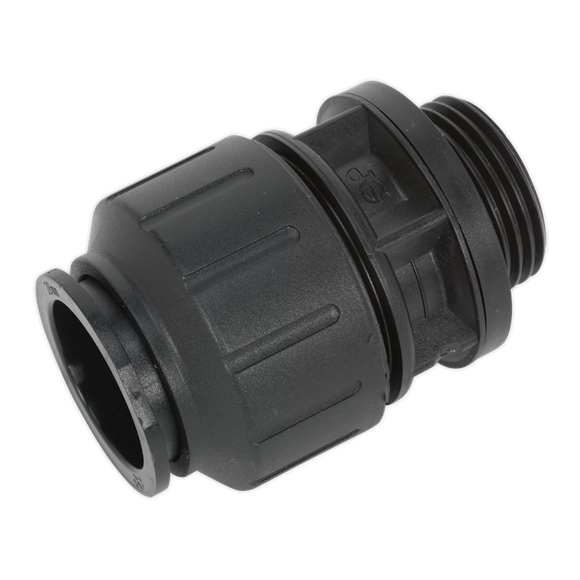 Sealey CAS28SA Straight Adaptor 28mm 1"BSP Pack of 2 (John Guest Speedfit® - PM012818E)