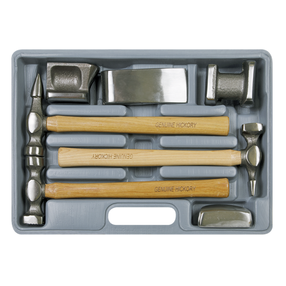 Sealey CB507 Panel Beating Set 7pc Drop-Forged Hickory Shafts