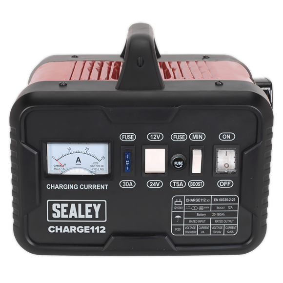 Sealey CHARGE112 Battery Charger 16A 12/24V 230V