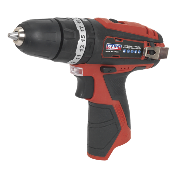 Sealey CP1201 Cordless Hammer Drill/Driver Ø10mm 12V Lithium-ion - Body Only