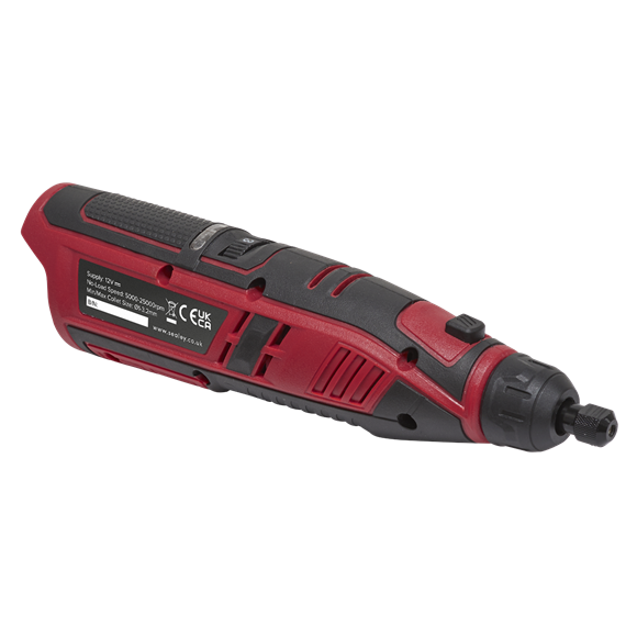 Sealey CP1207 Cordless Multipurpose Rotary Tool & Engraver Kit 49pc 12V Lithium-ion - Body Only