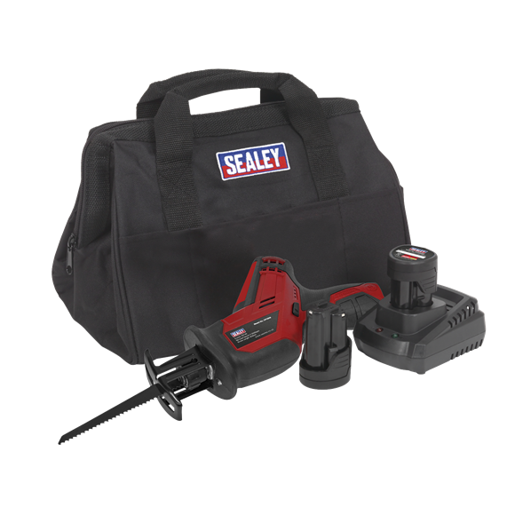 Sealey CP1208KIT Cordless Reciprocating Saw 12V - 2 Batteries