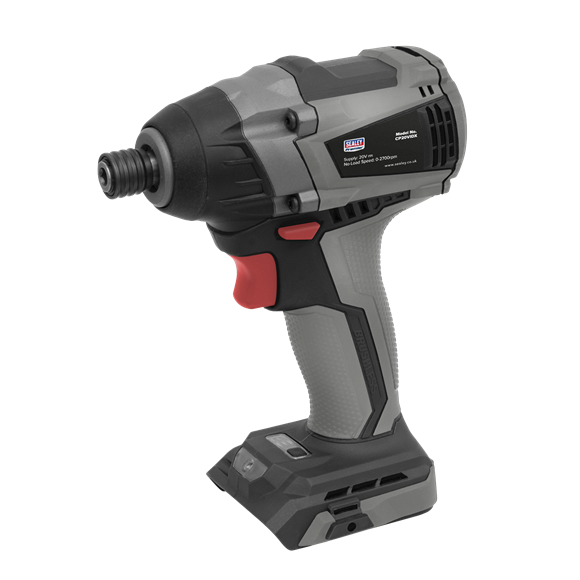 Sealey CP20VIDX Brushless Impact Driver 20V 1/4"Hex 200Nm - Body Only
