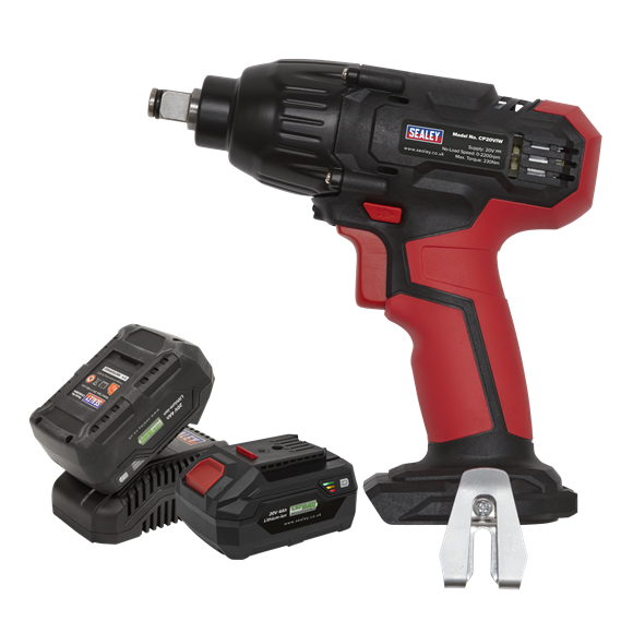 Sealey CP20VIWKIT Impact Wrench 20V 1/2"Sq Drive 230Nm - 2 Batteries