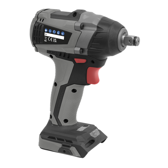 Sealey CP20VIWX Brushless Impact Wrench 20V 1/2"Sq Drive 300Nm - Body Only