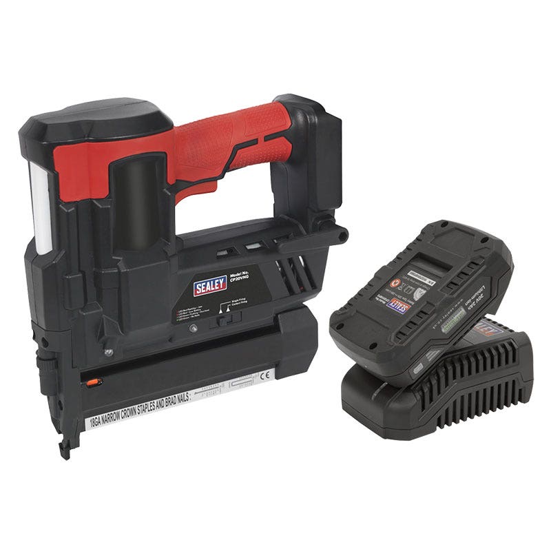 Sealey CP20VNGKIT1 Cordless Nail/Staple Gun 18G 20V 2Ah Lithium-ion