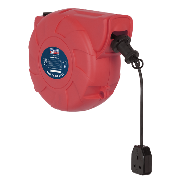 Sealey CRM151 Cable Reel System Retractable 15m 1 x 230V Socket